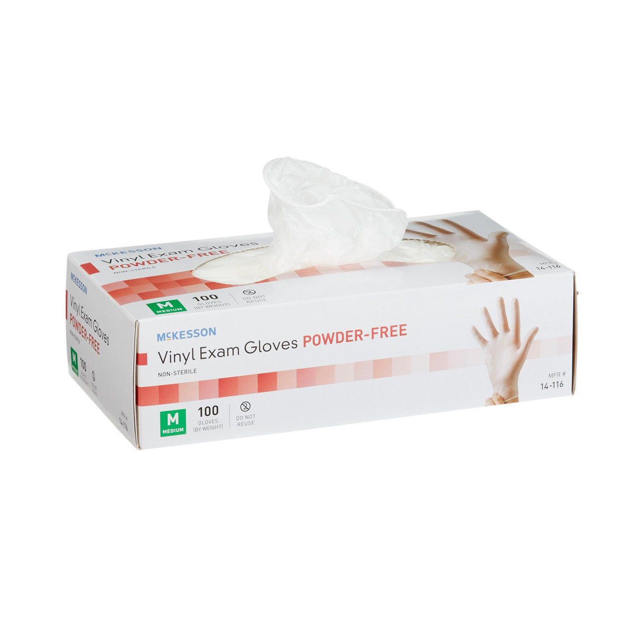 McKesson Stretch Vinyl Exam Gloves Non-Sterile Powder-Free