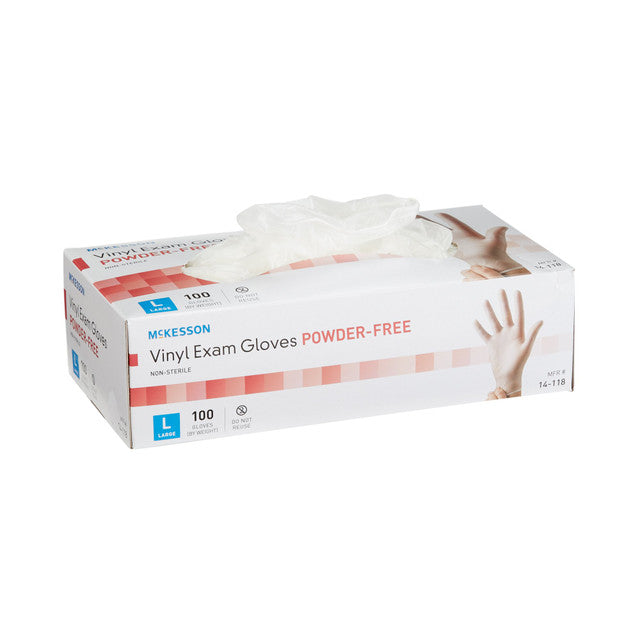 McKesson Stretch Vinyl Exam Gloves Non-Sterile Powder-Free