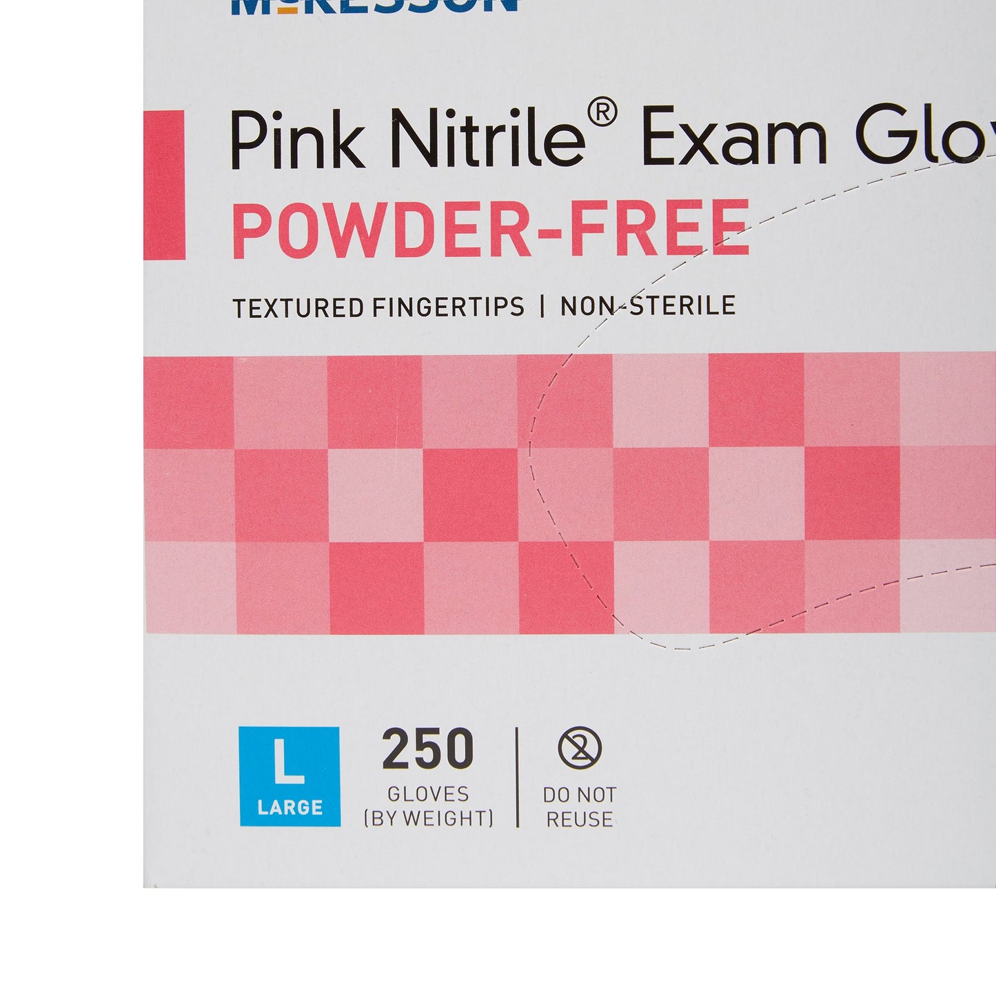 McKesson Pink Nitrile Disposable Nitrile Exam Glove Standard Cuff Length