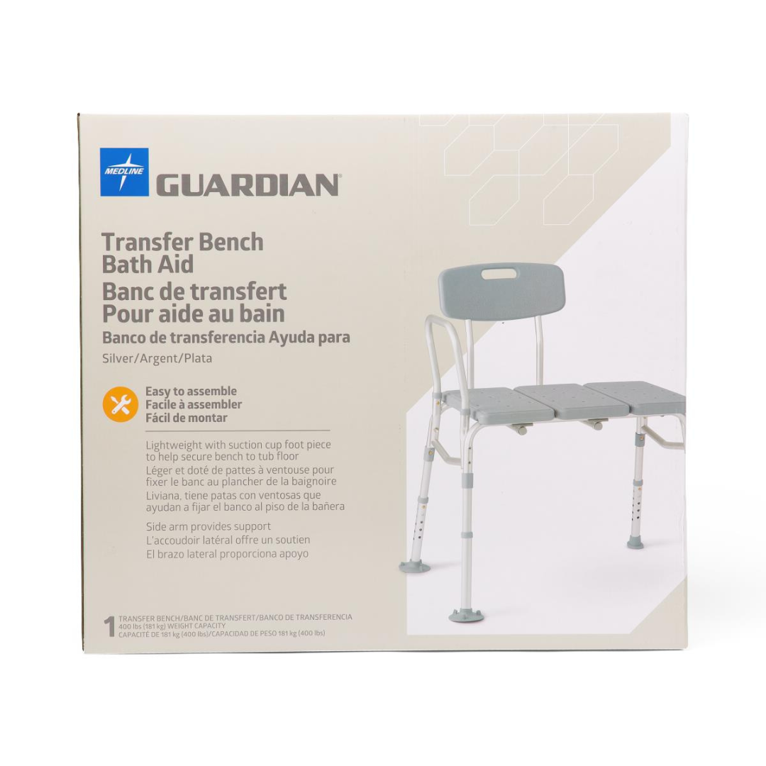 Transfer Bench with Backrest and Pushbutton (G3-100KBRX1) By Medline