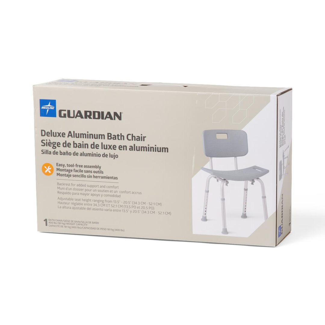 Aluminum Shower Chair with Back (G2-101KRX1) By Medline