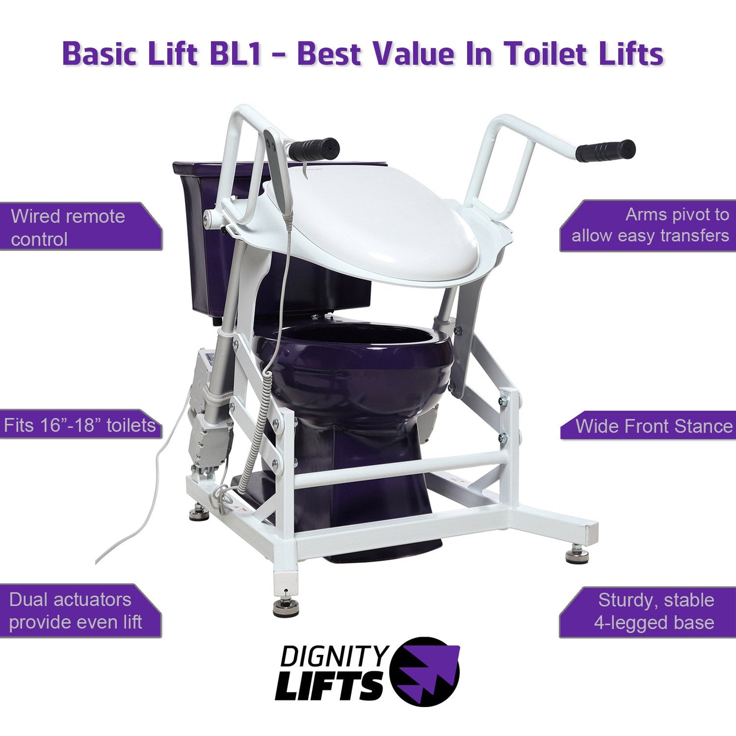 DIGNITY LIFTS – BASIC TOILET LIFT – BL1