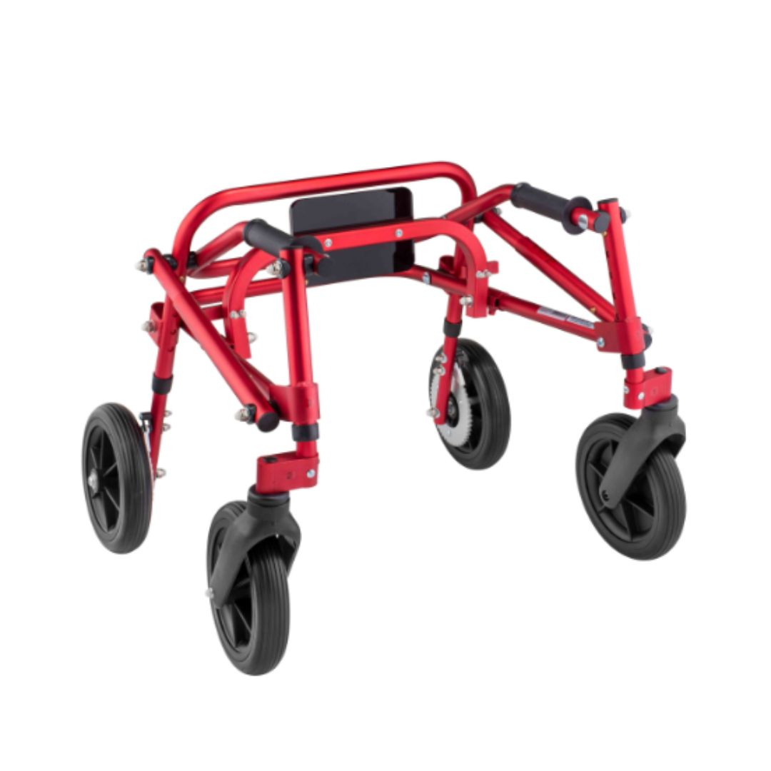 Klip 4-Wheel Posterior Gait Trainer with Flip Up Seat & 8-outdoor wheel (KP518-28-38-48) By Circle Specialty