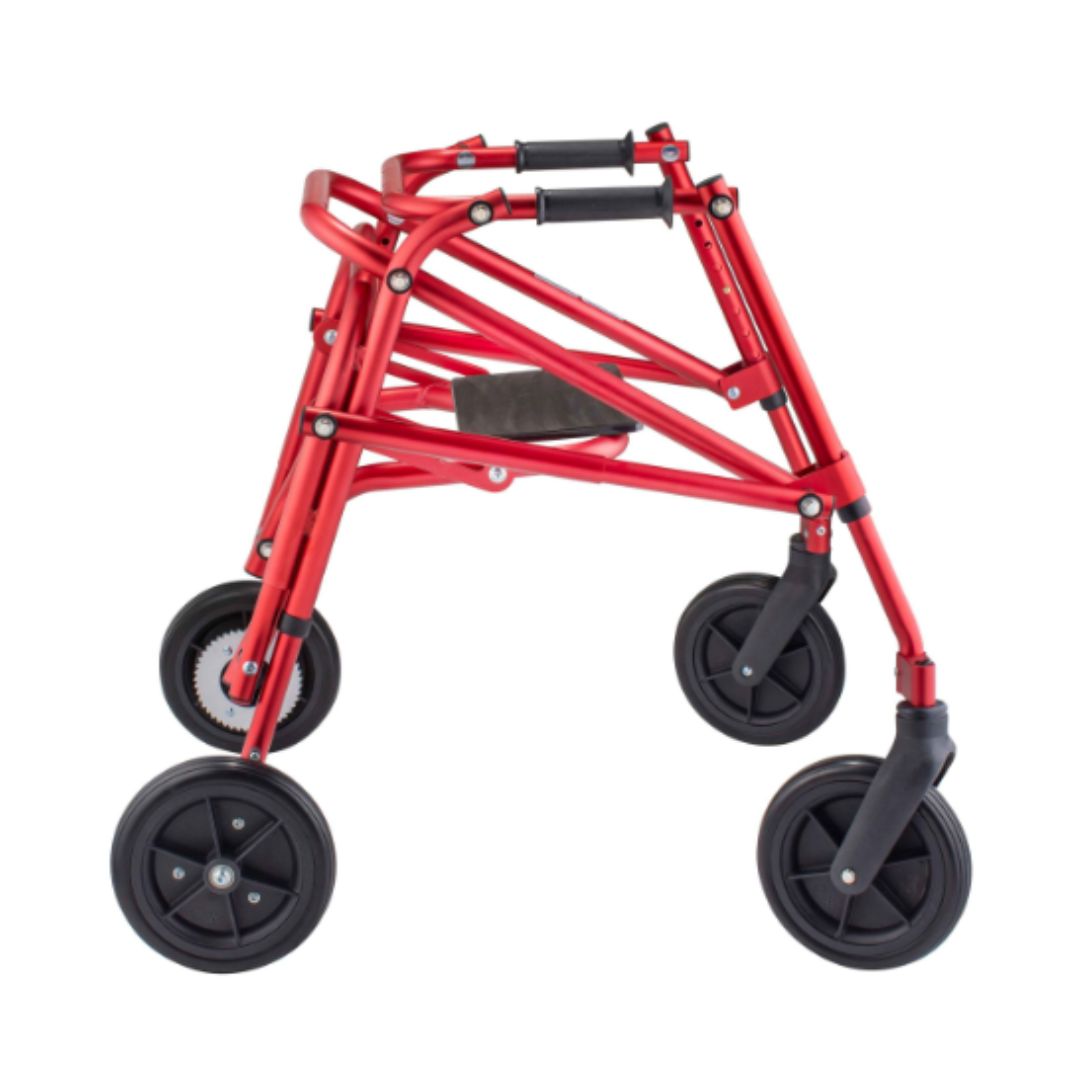 Klip 4-Wheel Posterior Gait Trainer with Flip Up Seat & 8-outdoor wheel (KP518-28-38-48) By Circle Specialty
