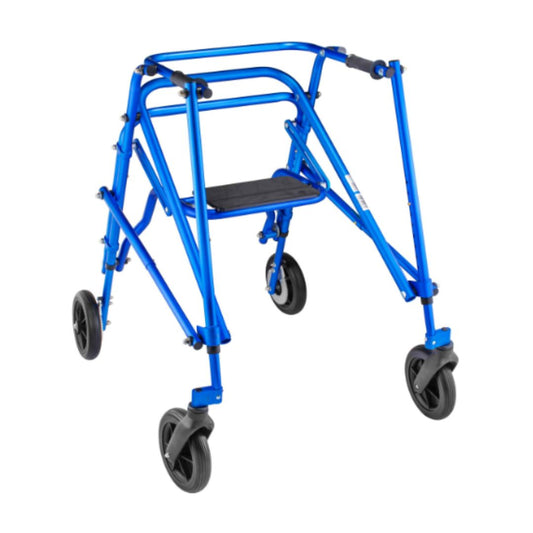 Klip 4-Wheel Posterior Gait Trainer with Flip Up Seat & 8-outdoor wheel (KP518-28-38-48) By Circle Specialty
