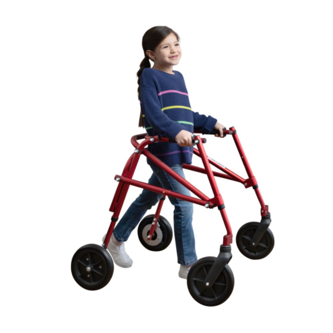 Klip 4-Wheel Posterior Gait Trainer Pediatric Walker With 8" Wheel (KP418-28-38-48) By Circle Specialty