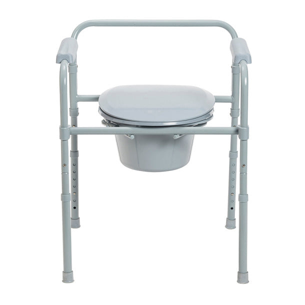 Drive Medical Folding Steel Commode 11148N-4