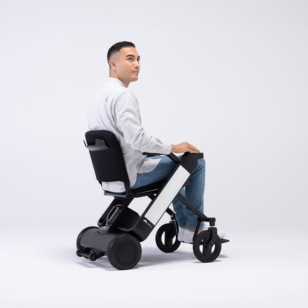 WHILL Model F - Foldable Smart Power Chair with Lightweight Design & Comfort