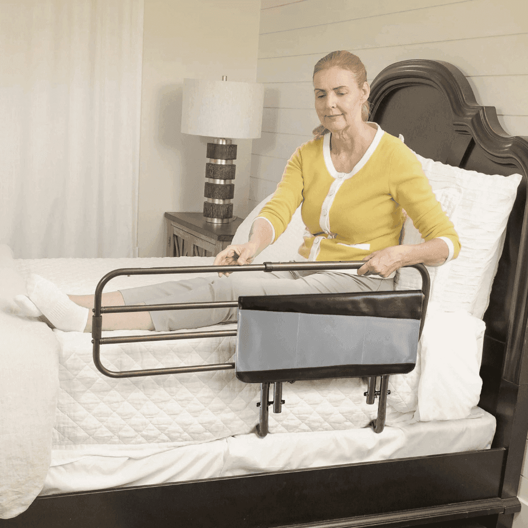 Sleep Safe Bed Rail with Adjustable Length & Pivoting Guard 7600 by Stander