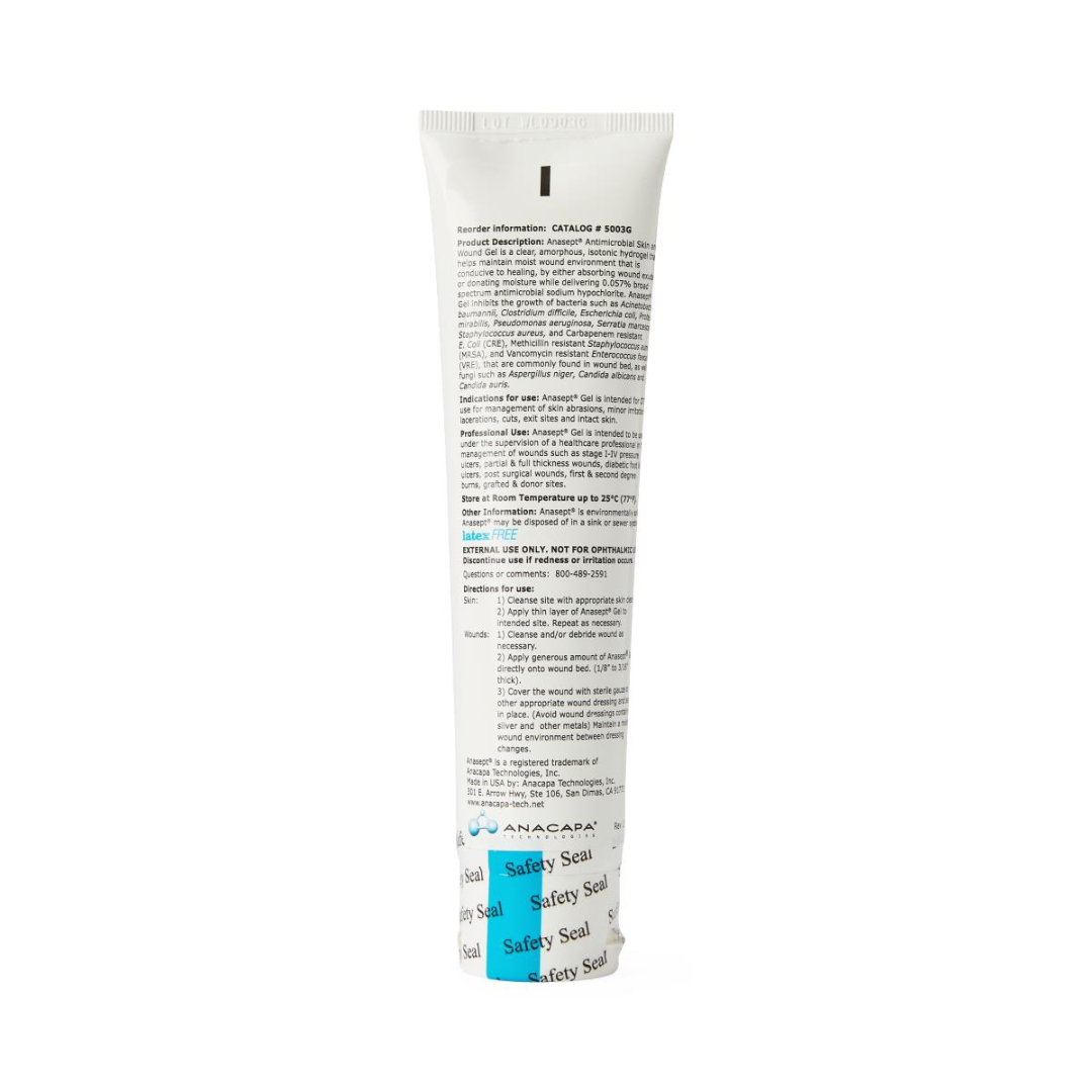 Anasept Antimicrobial Skin and Wound Gel 3 oz Tube By Medline