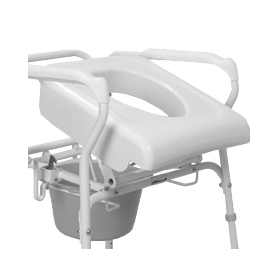 Carex Uplift Commode Assist Self Powered 70% Lift Commode Chair 300 lb CCFCA200 By Compass Health
