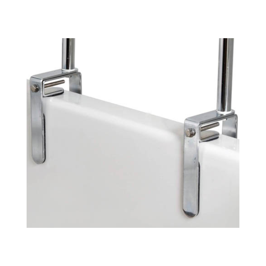 Carex Tri-Grip Bathtub Rail Adjustable Chrome Safety Rail FGB20200 0000 By Compass Health