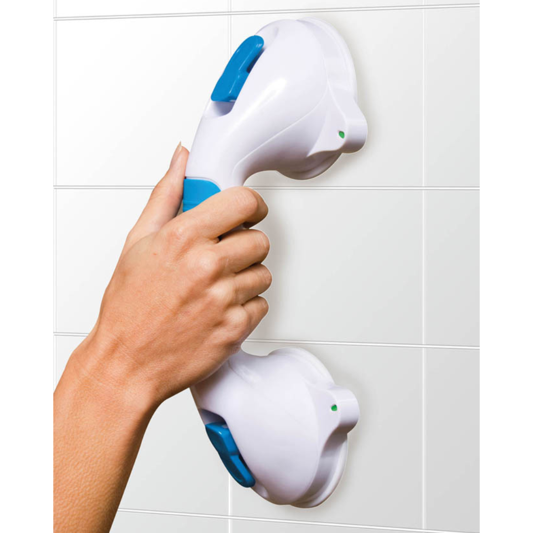 Carex Ultra Grip 12-Inch Grab Bar Suction Shower Safety Handle FGB20000 0000 By Compass Health
