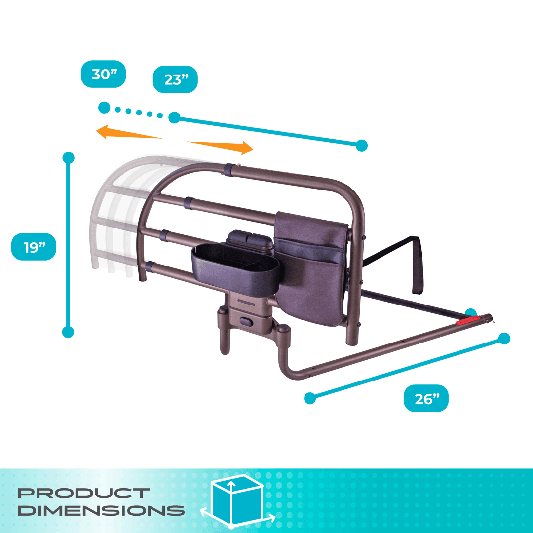 Wonder Click Extendable Bed Rail 7965 for Adjustable Beds by Stander