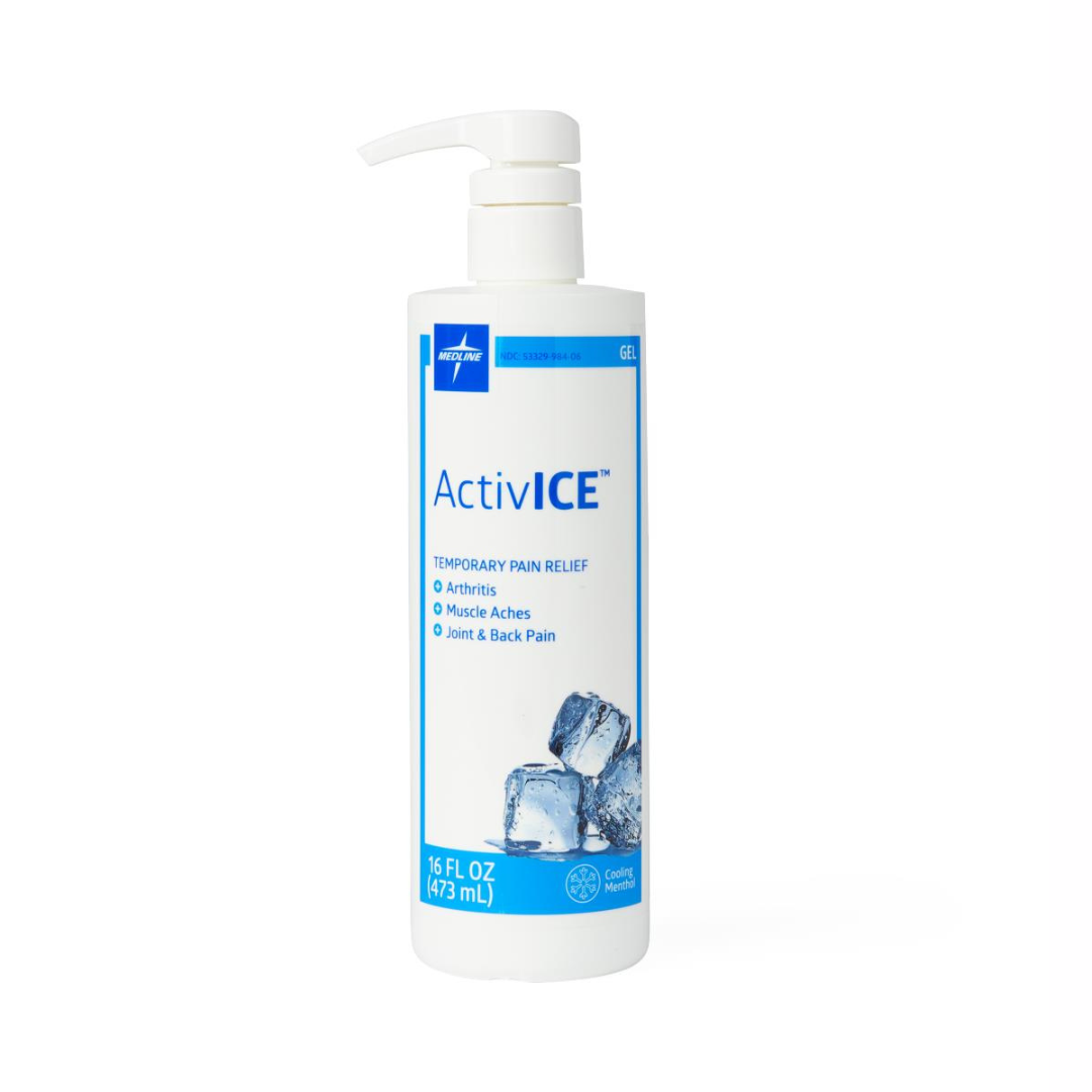 ActivICE Topical Pain Reliever 16 oz Gel Pump Bottle By Medline