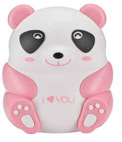 Drive Medical Panda Pediatric Compressor Nebulizer pink and white panda design with I love you text for children