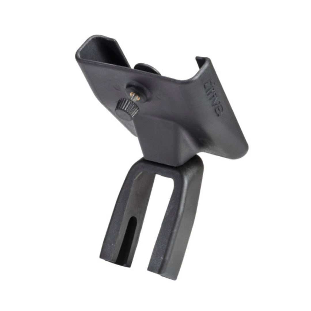 Drive Medical Nitro Sprint and Glide Cell Phone Holder in black with adjustable clamp design