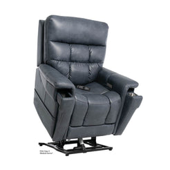 Pride Mobility VivaLift Ultra PLR4955M gray lift recliner chair with plush cushioned seat and remote control