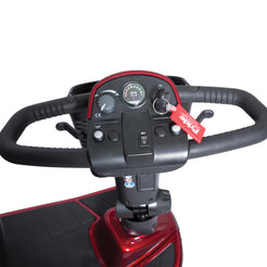 Pride Mobility Victory 9 4 Wheel scooter control panel with easy-to-use throttle and key ignition