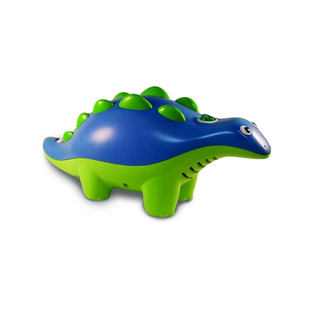 Roscoe Dinosaur Pediatric Nebulizer blue and green dinosaur shape by compass Health Brands