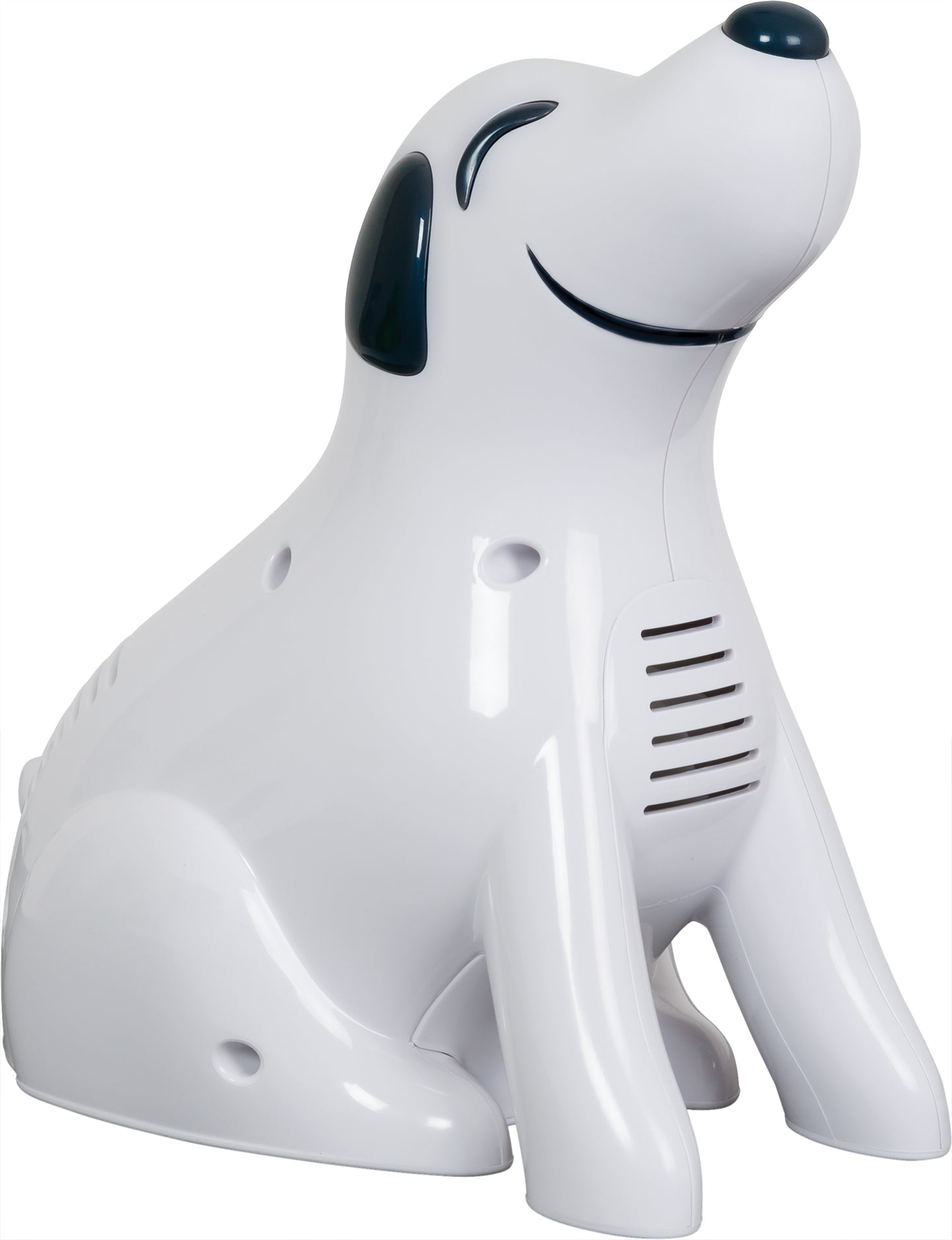 Roscoe Pediatric Dog Nebulizer by Compass Health Brands in white dog-shaped design for pet respiratory care