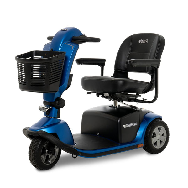 Pride Mobility Victory 10.2 3 Wheel Scooter with Comfortable Seat and Front Basket