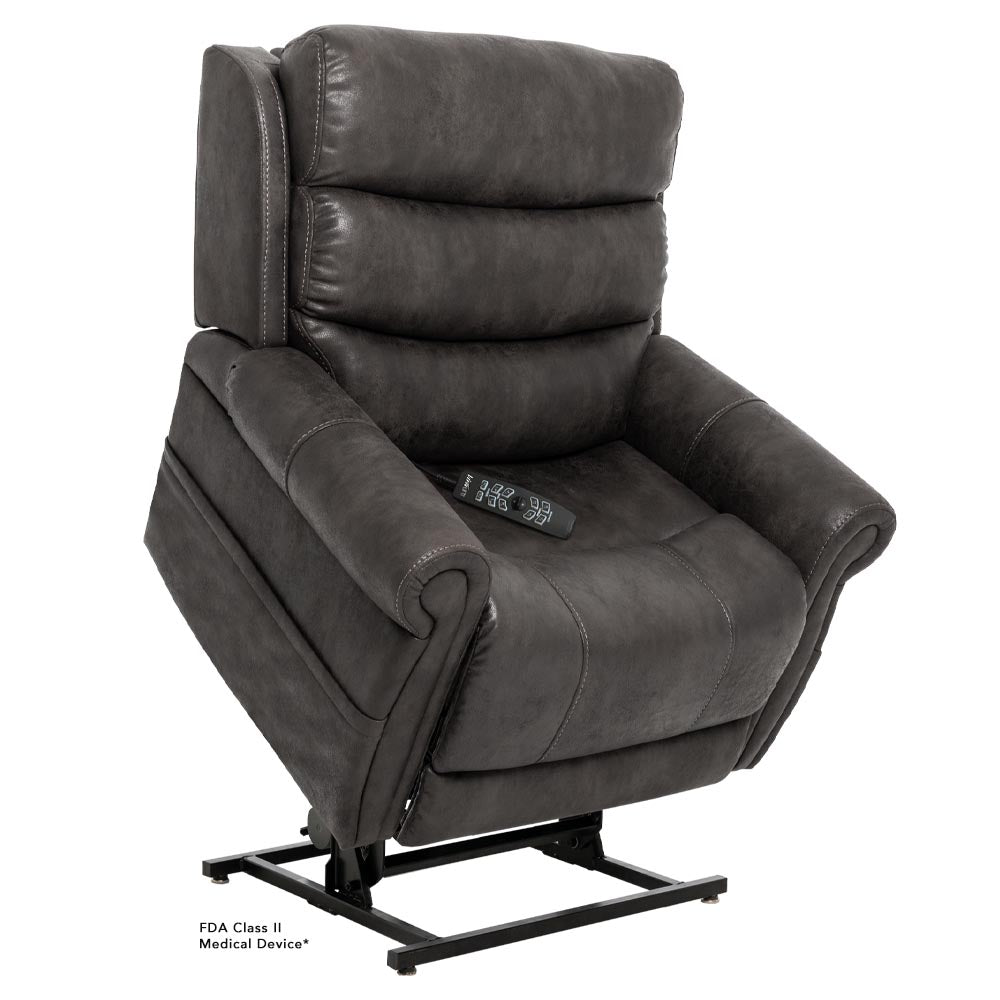Pride Mobility VivaLift Tranquil 2 PLR935S dark gray power lift recliner chair with remote