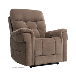 Pride Mobility VivaLift Ultra PLR4955L brown fabric power lift recliner chair