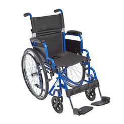 Ziggo Lightweight Pediatric Wheelchair for Kids & Children withblue frame and black seat by Circle Specialty