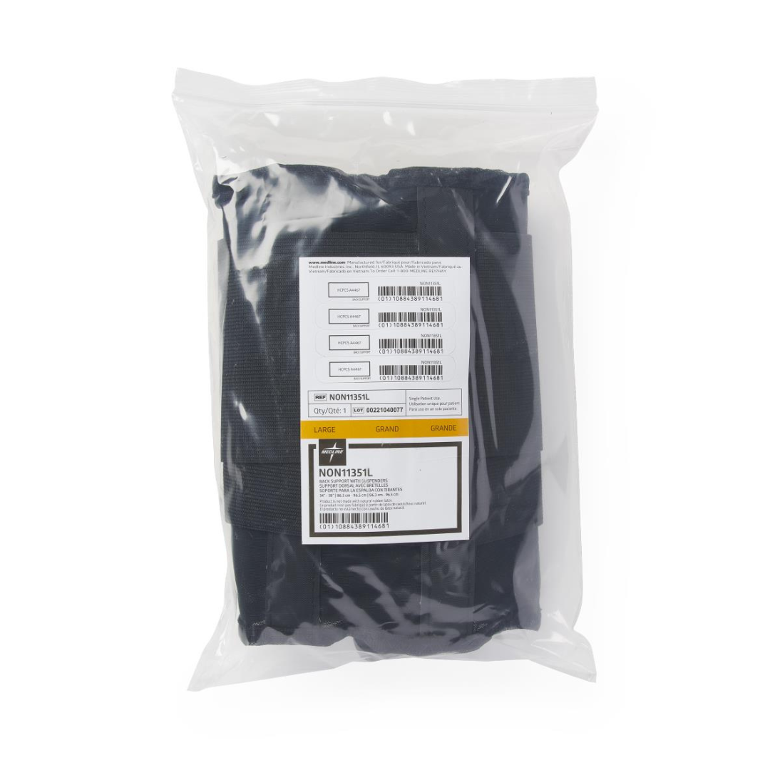 Medline Standard Back Support with Suspenders By Medline