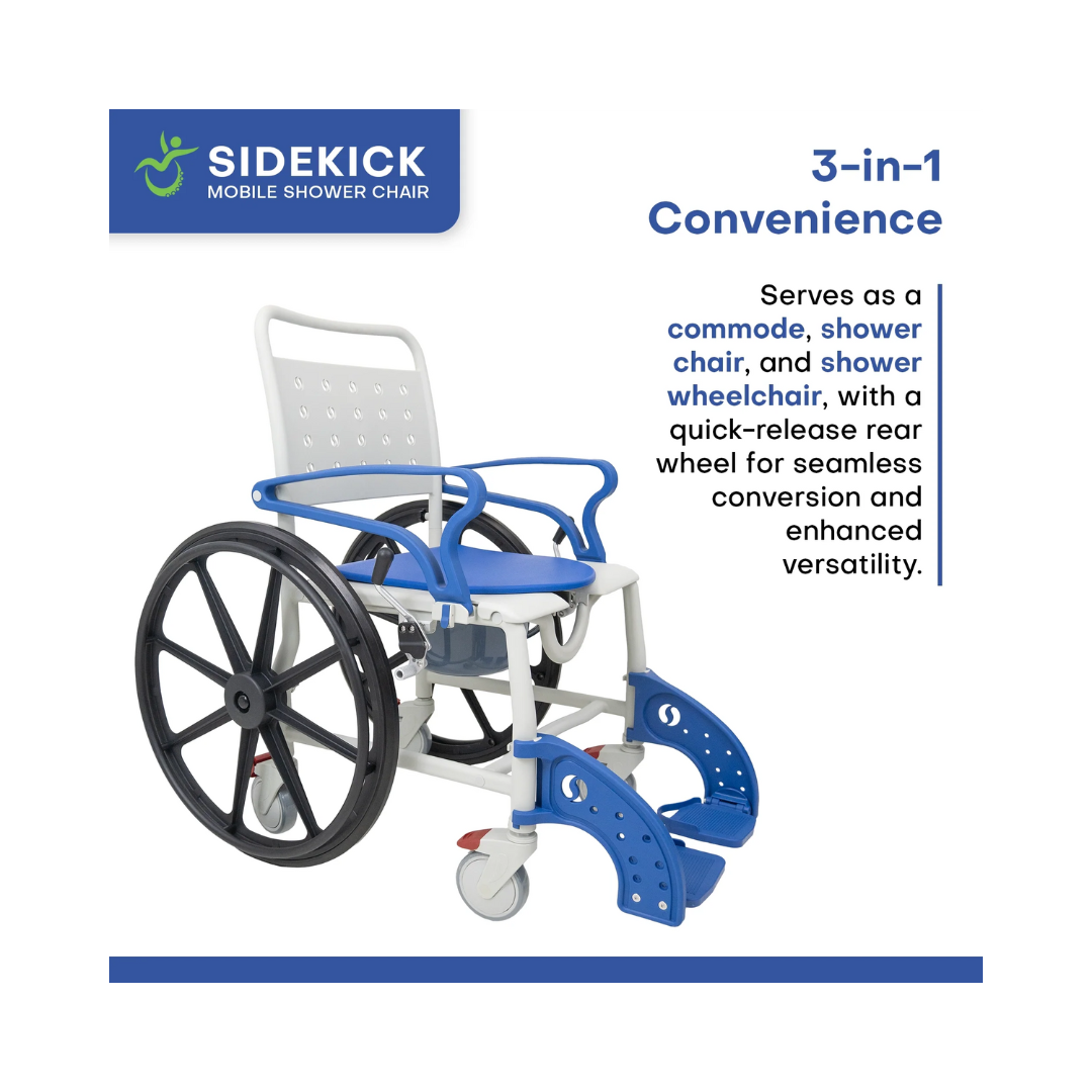 Sidekick Ultralight Shower Chair (MP-P08) By Mobile Patient Lift