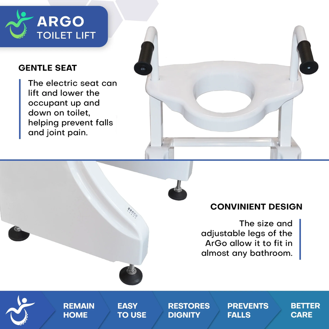 ArGo Electric Toilet Lift (MP-P03) By Mobile Patient Lift