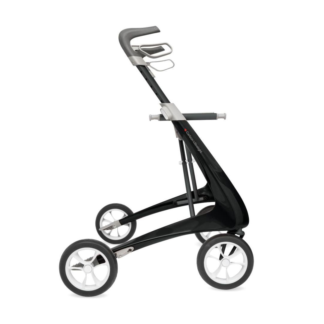 ByACRE Ultralight Carbon Fiber Rollator 18.5 (BYA100LGBK-R-W) By Medline