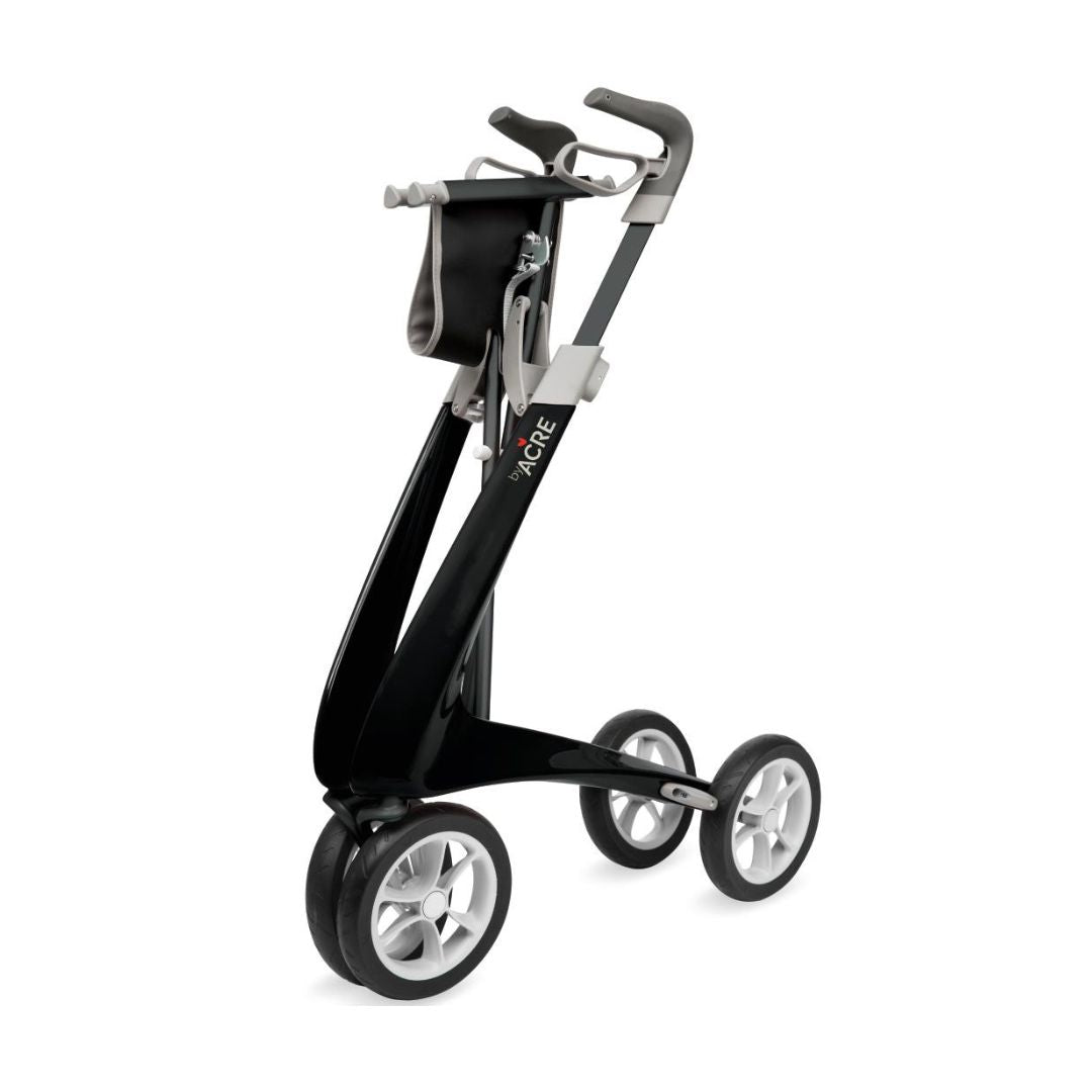 ByACRE Ultralight Carbon Fiber Rollator 18.5 (BYA100LGBK-R-W) By Medline