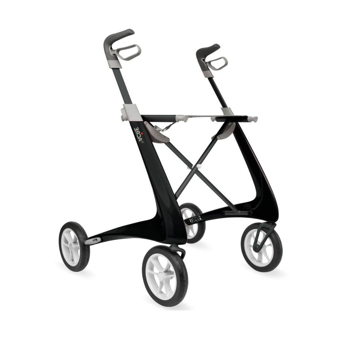 ByACRE Ultralight Carbon Fiber Rollator 16.5 (BYA100MDBK-R-W) By Medline