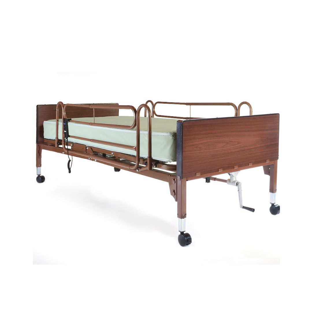 Dme Soft Rails Probasics Semi-Electric Bed PBSMB-FRISPKG w/Full Rails & Mattres | DME