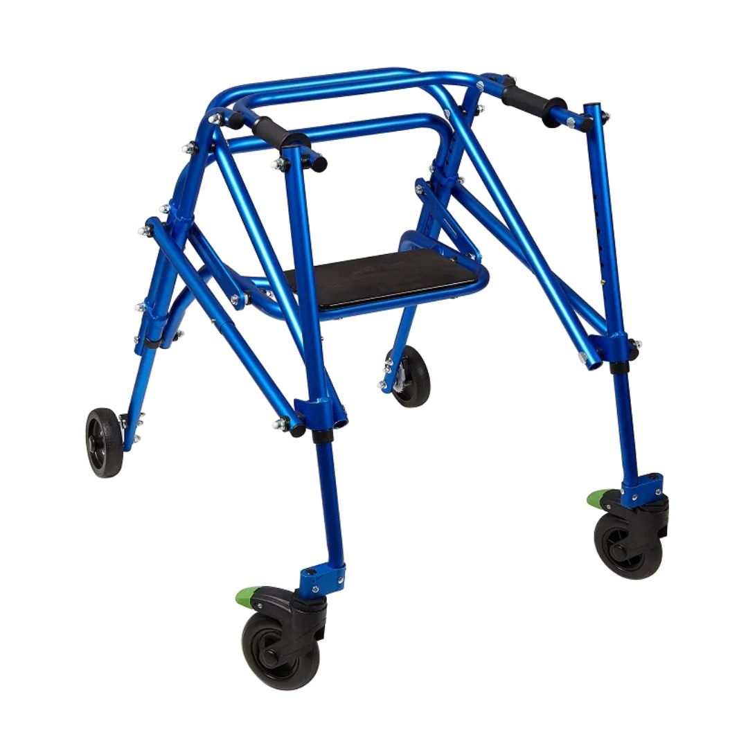 Klip 4-Wheel With Flip-Up Seat posterior Pediatric Walker (KP510-20-30-40) By Circle