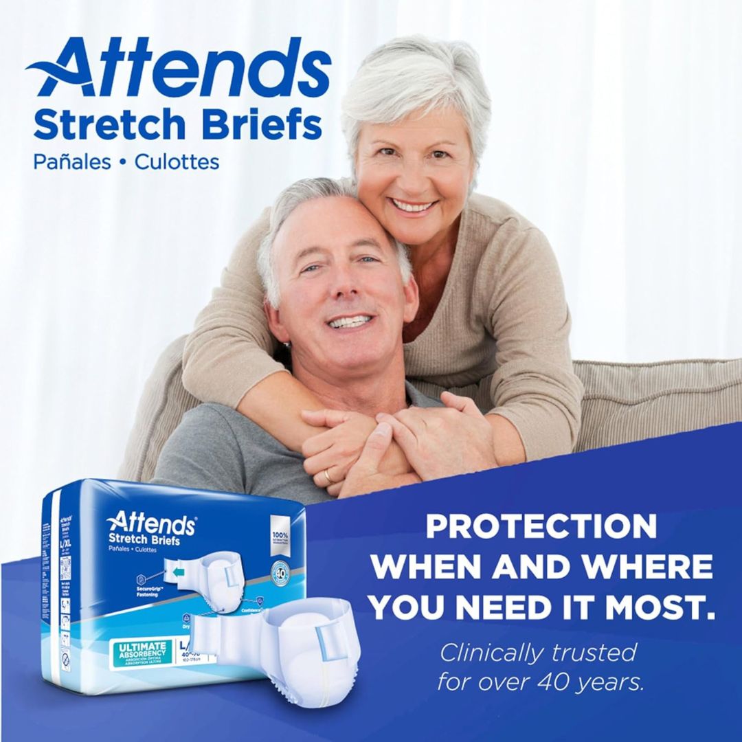 Attends Stretch Briefs (DDSLXL) Adult Incontinence Care By Attends Healthcare