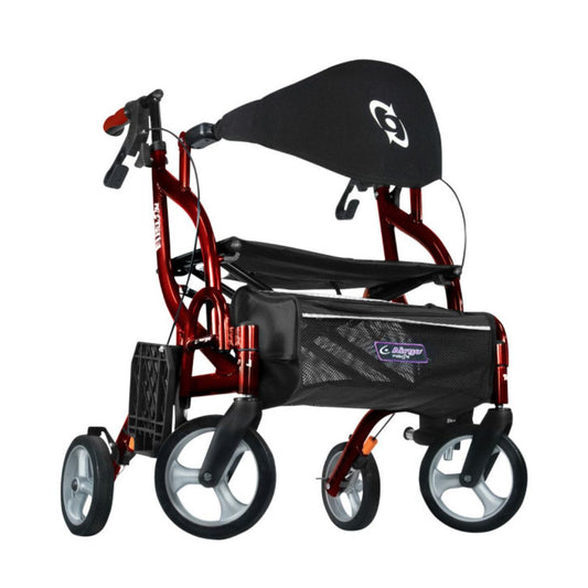 Airgo Fusion F18 Side Folding Rollator & Transport Chair By Drive
