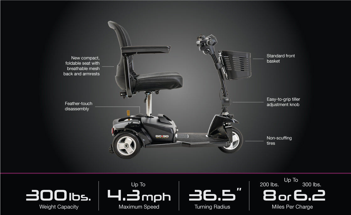 Go Go® Ultra X 3-Wheel (S39) by Pride