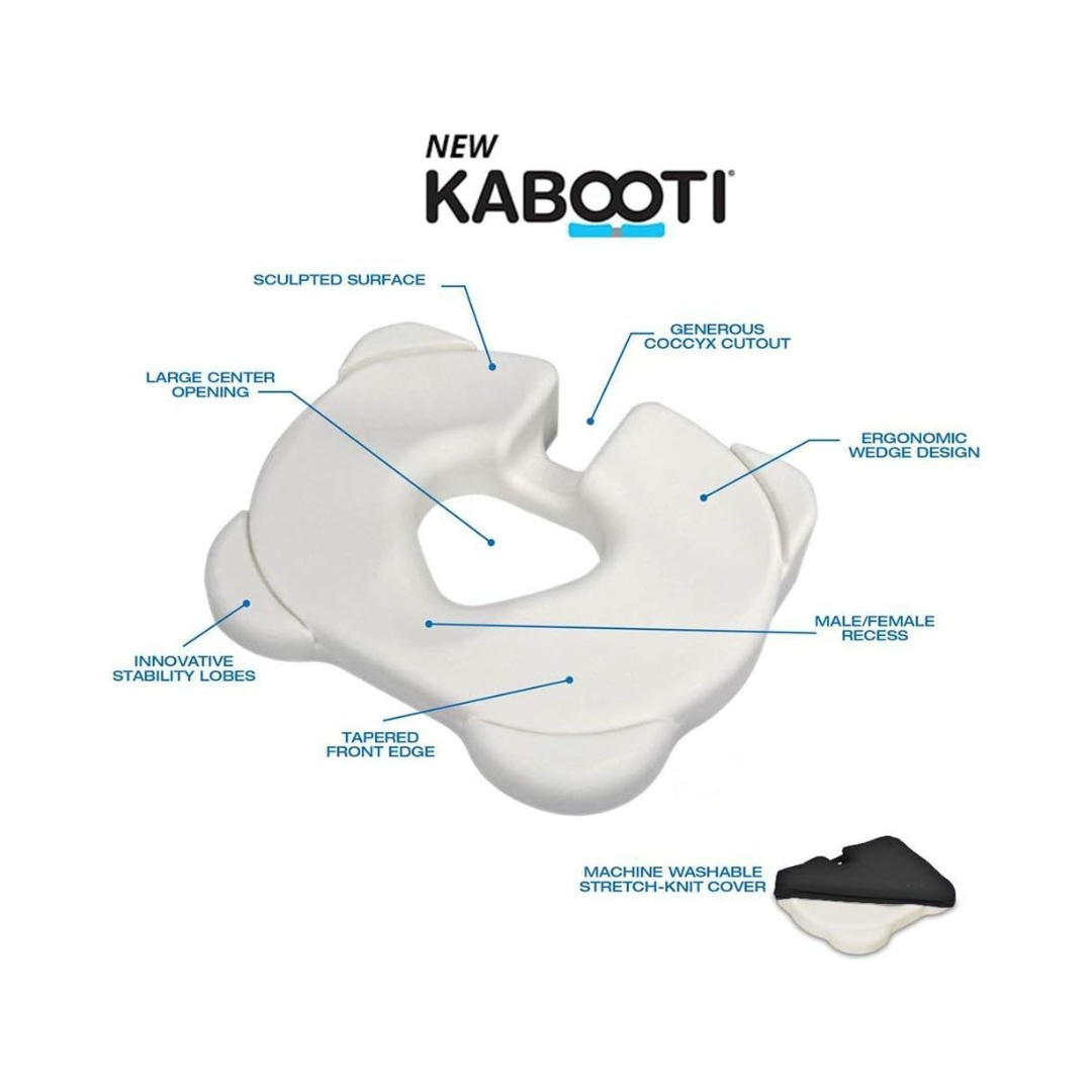 Contour Kabooti 3-in-1 Seat Cushion Ergonomic Portable Donut Pillow for Support