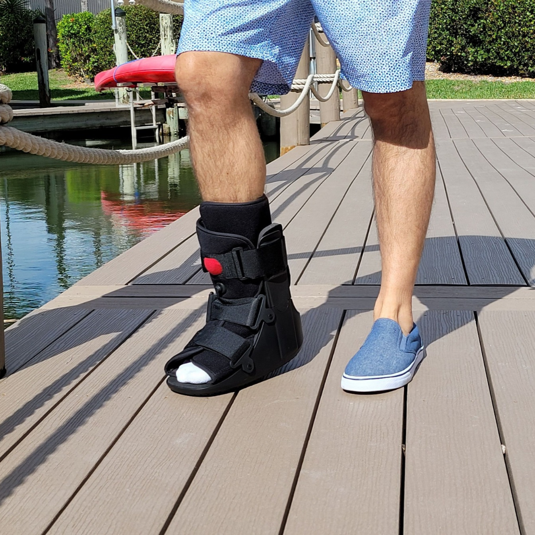 Low Top Air Walking Boot  Adjustable CAM Walker for Foot & Ankle Support By Drive Medical