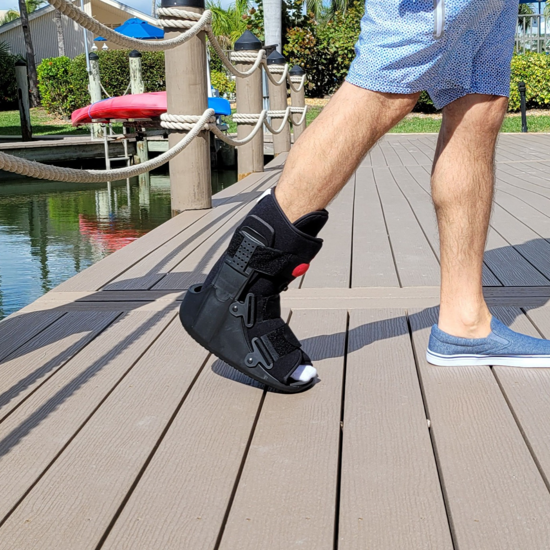 Low Top Air Walking Boot  Adjustable CAM Walker for Foot & Ankle Support By Drive Medical