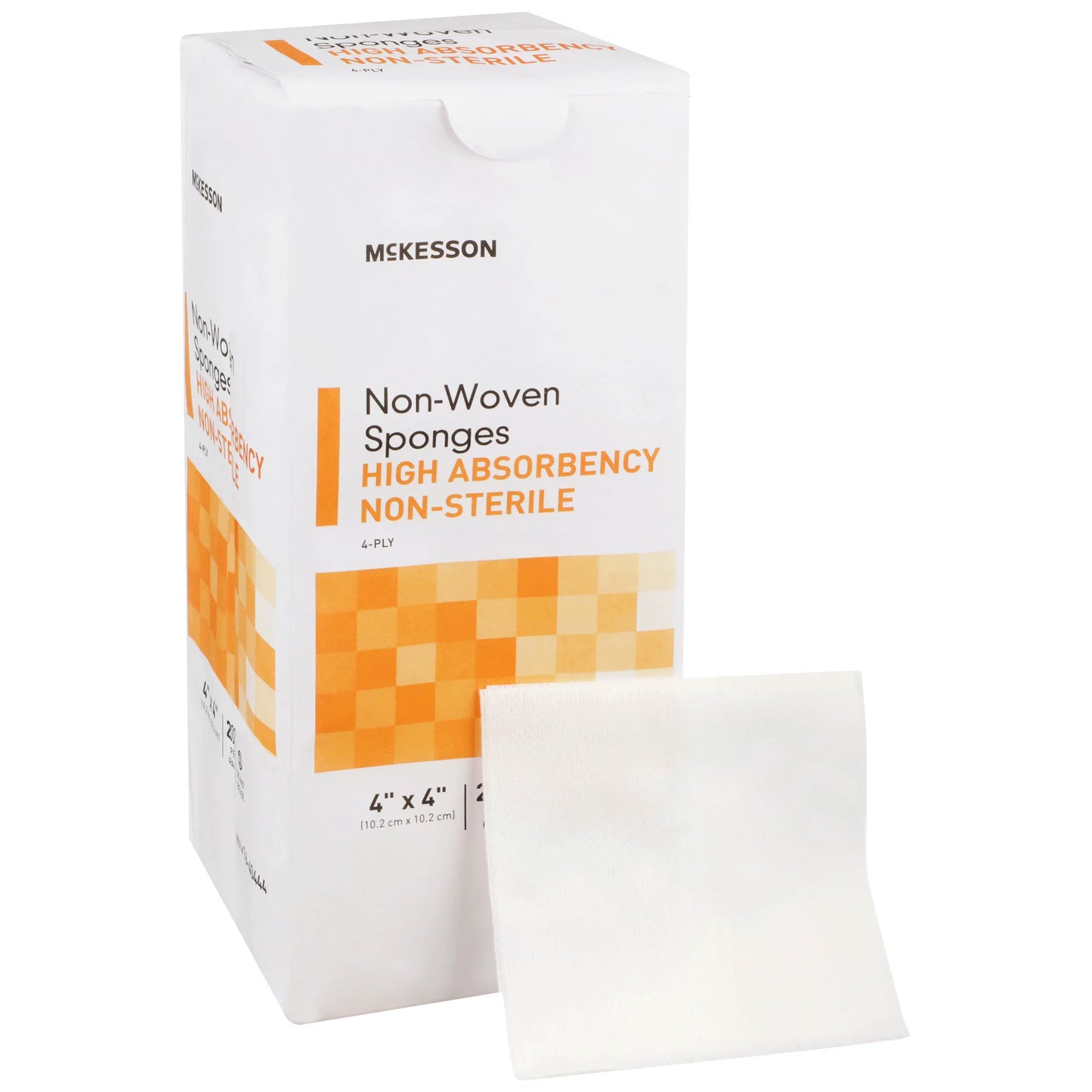 McKesson Non-Woven Sponges, Non-Sterile, 4-Ply, Polyester/Rayon