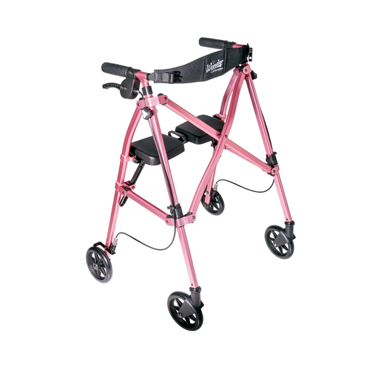 Stander Space Saver Rollator Compact Folding Rollator with Seat & Brakes 4250RR By Stander