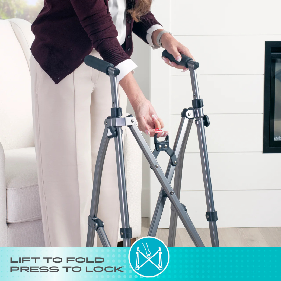 Stander Wonder Walker 4280BW Ultra Compact Folding Two Wheel Walker by Stander