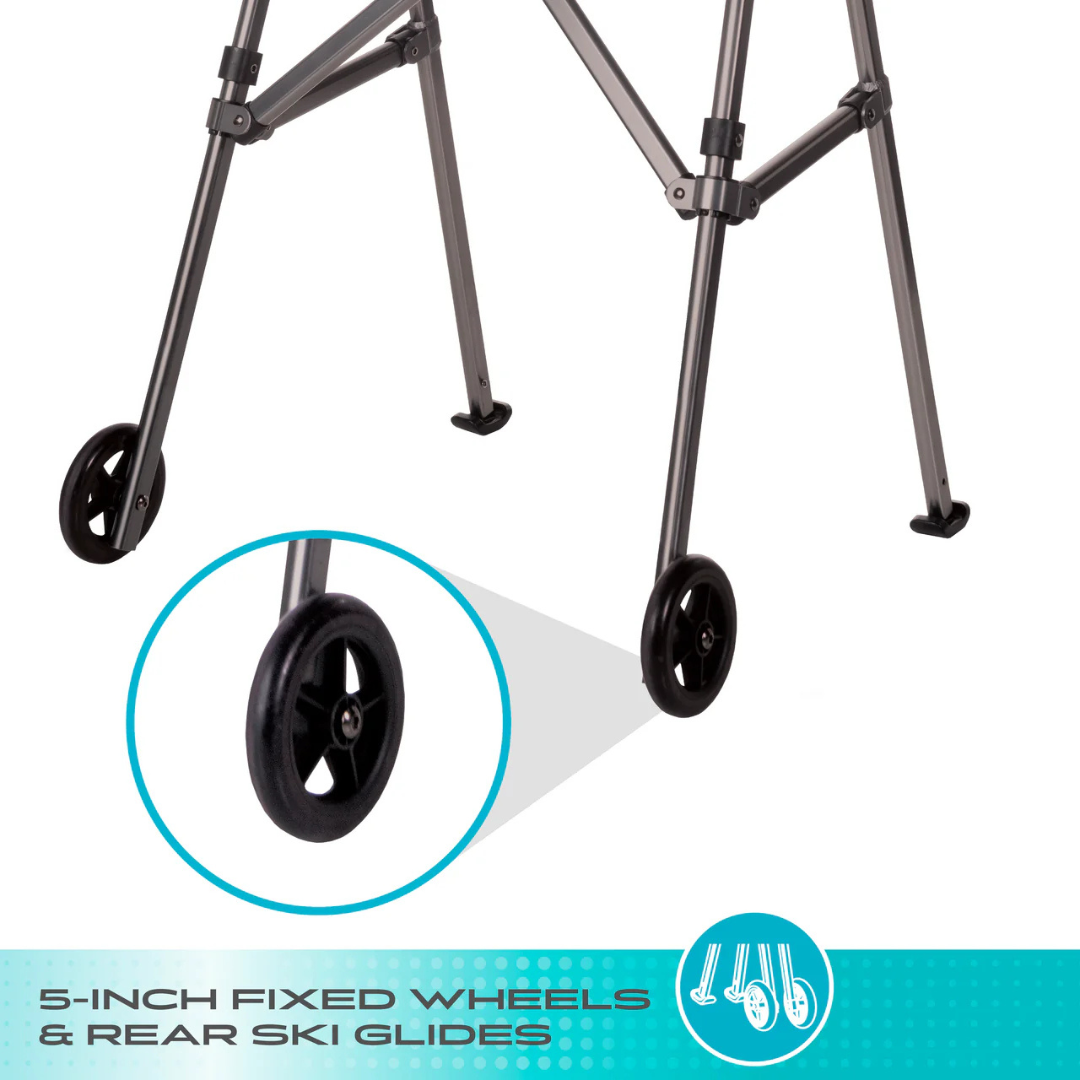 Stander Wonder Walker 4280BW Ultra Compact Folding Two Wheel Walker by Stander