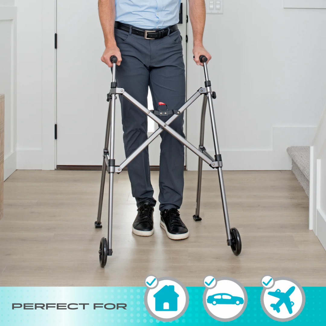 Stander Wonder Walker 4280BW Ultra Compact Folding Two Wheel Walker by Stander