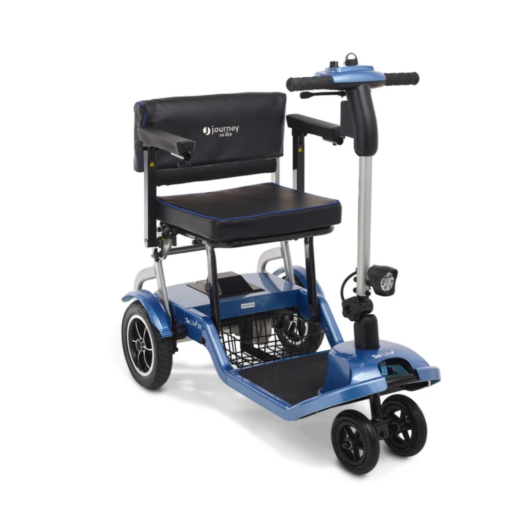 Journey So Lite Folding Power Scooter Lightweight Portable Travel Mobility Scooter