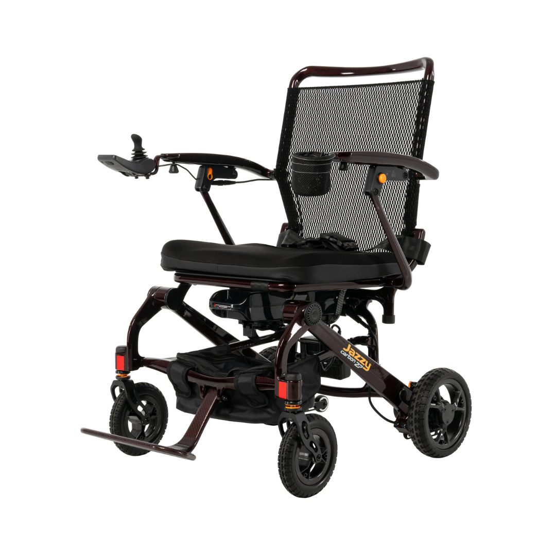 Jazzy Carbon 27 Lightweight Folding Power Wheelchair By Pride Mobility